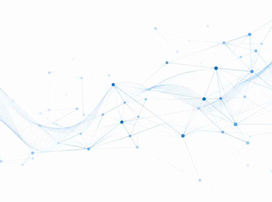 Abstract blue network lines representing formal logic and verification research